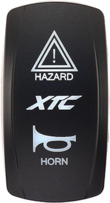 #ad XTC Power Products SW00 00132037 Dash Switch Rocker Face XTC Hazard Horn $16.74