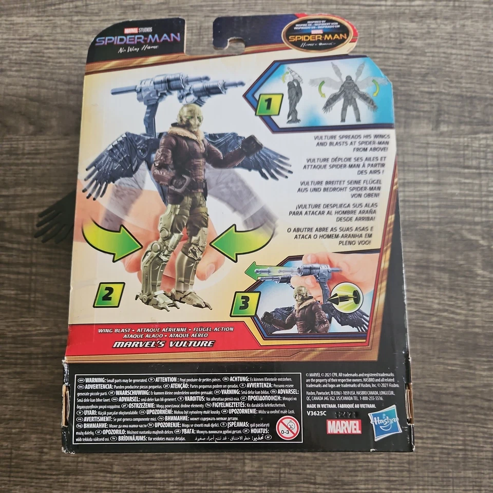 Spider-Man Homecoming 6” Wing Blast VULTURE figura 2021 Hasbro NUEVO Foto 2 de 2