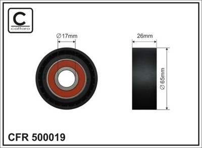 Spannrolle Keilrippenriemen CAFFARO 500019 für F10 X1 BMW Kunststoff 5er Touring