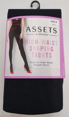 ASSETS by SPANX Women's High-Waist Shaping Tights - Size 4 - Black - 182B