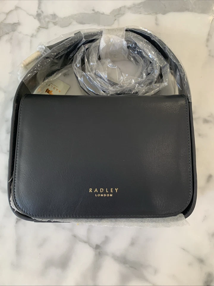 Radley London Westwell Ln Small Leather Flapover Crossbody Black MSRP $238 NWT - Image 4 of 4