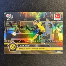 2026 Topps Now Bundesliga Julian Brandt#158 Gold Refractor /50 Broussia Dortmund