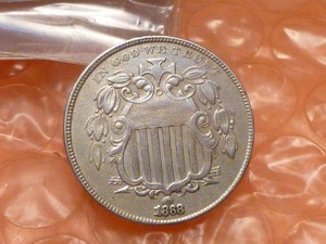 1868 Shield Nickel Higher Grade #1