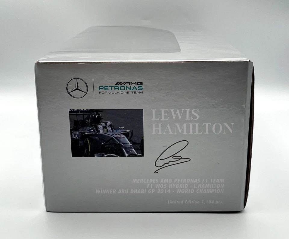 *NEW* Minichamps 1/18 Amg Mercedes F1 W05 Lewis Hamilton 2014 World Champion - Image 2 of 4