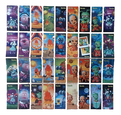 Vintage Alien & Monsters Uncut Sticker Sheet Argentina Formis Cookies Promo (36)