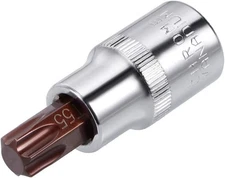 uxcell 1/2-Inch Drive T55 Torx Bit Socket S2 Steel 55mm Length x 1/2" 