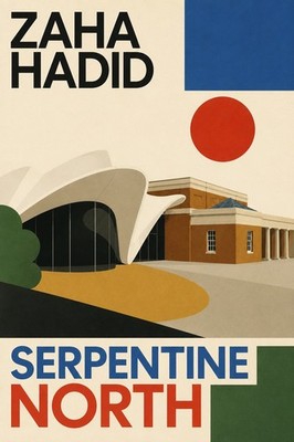   Zaha Hadid - Serpentine North Poster - 24x36  Premium Matte Paper 200gsm  ️