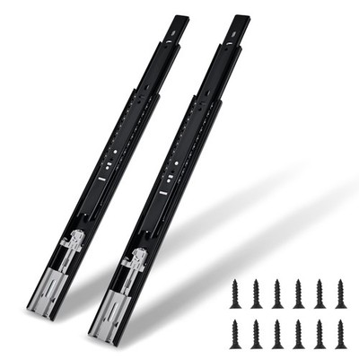 Soft Close Drawer Slides Full Extension 16 Inch Ball Bearing Drawer Slides He...