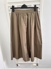 Uniqlo Volume Gather Skirt Olive Size 10 Minimalist Capsule