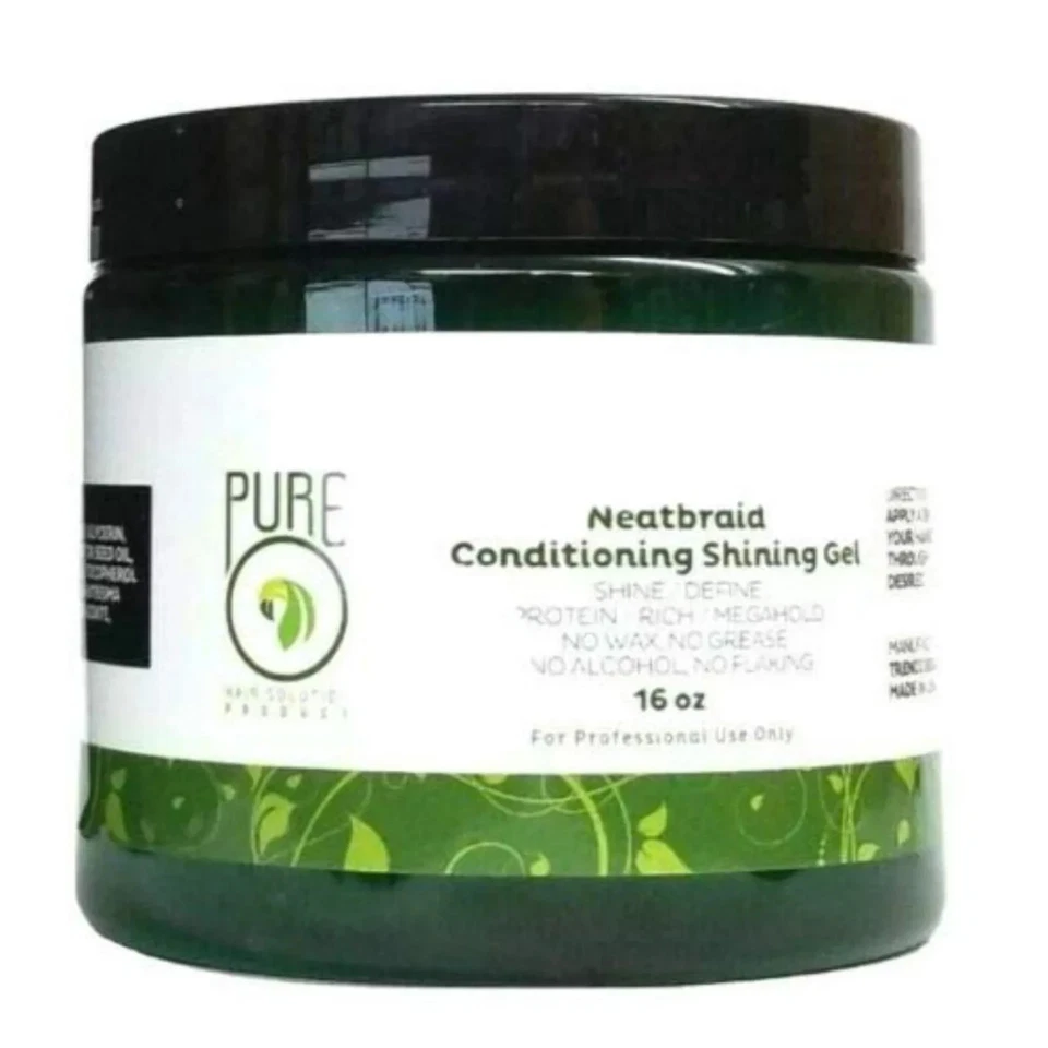PUREO Natural Neat braid Beauty Professional Conditioning Protein Rich Gel 16oz - Image 2 of 4