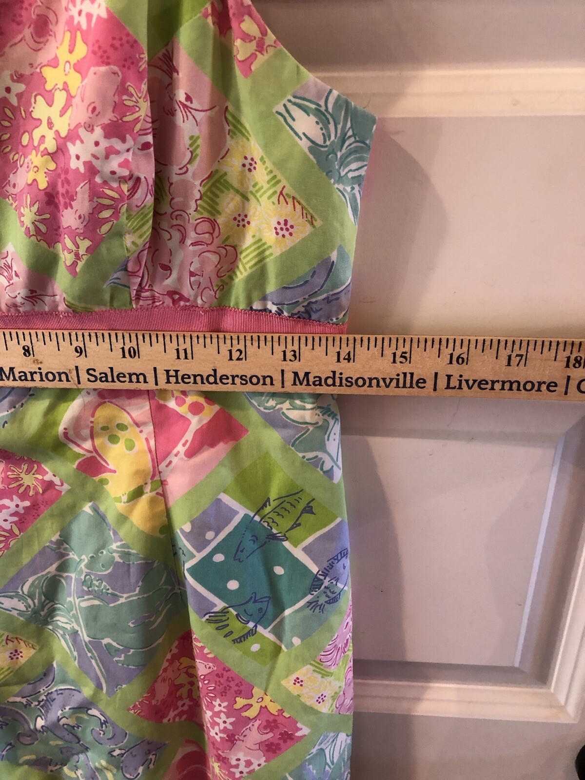 Vintage Lilly Pulitzer Patchwork Pattern Dress si… - image 5