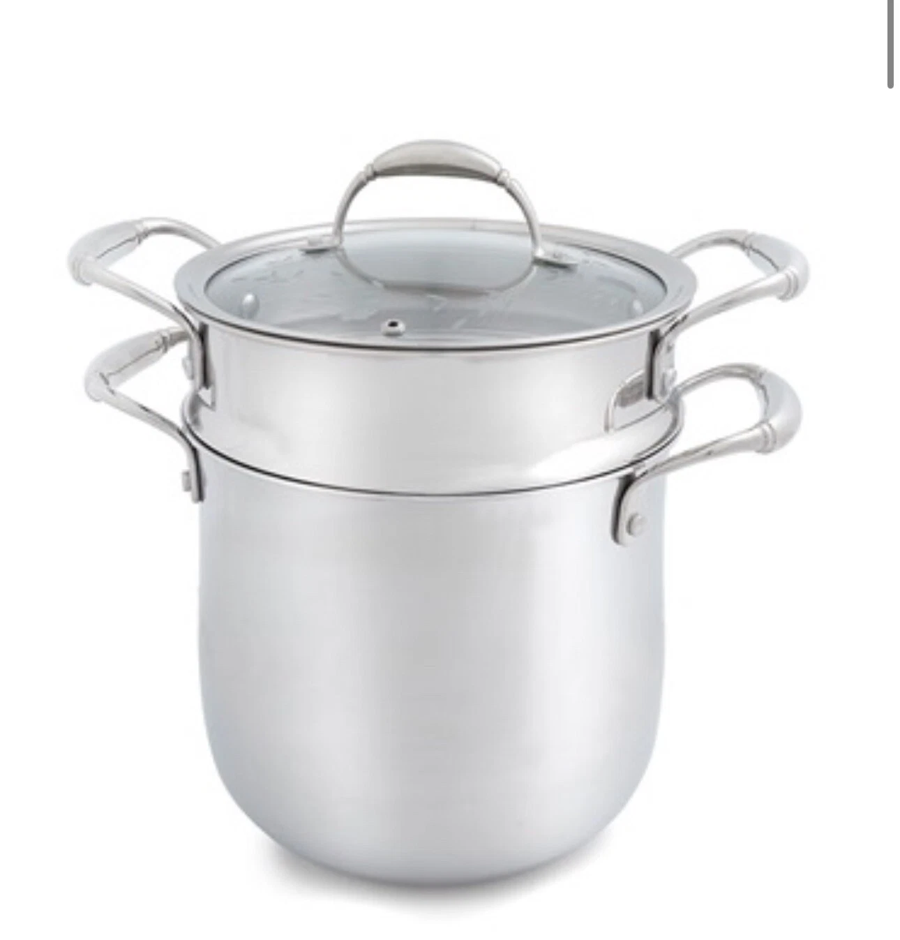 PRINCESS HOUSE®TRI-PLY SS 8-Qt Stockpot w/Steaming Basket 5752 NEW $319.95