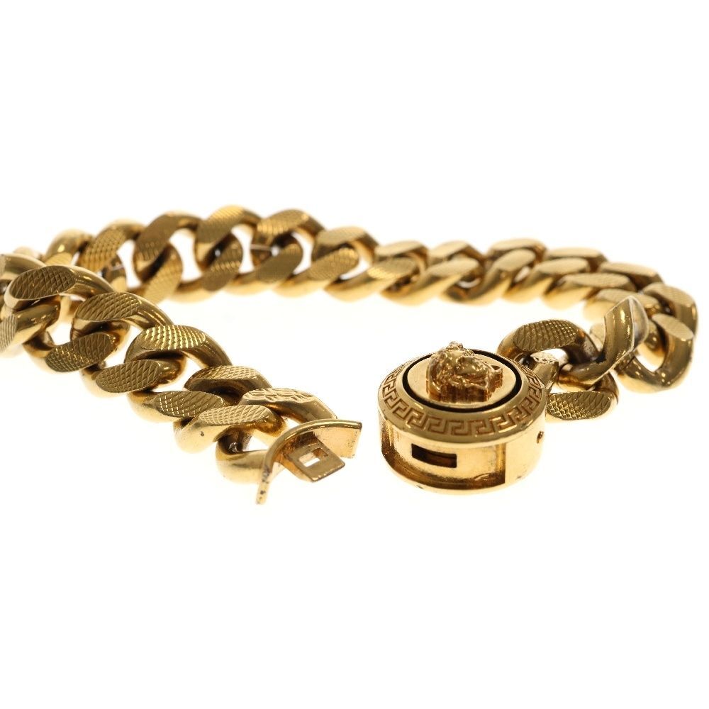 VERSACE Gold Tone Medusa Chain Design Bracelet NoBox Made in