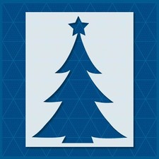 Christmas Tree Stencil   Holiday, Winter, Pine, Festive, Xmas, Seasonal Decor