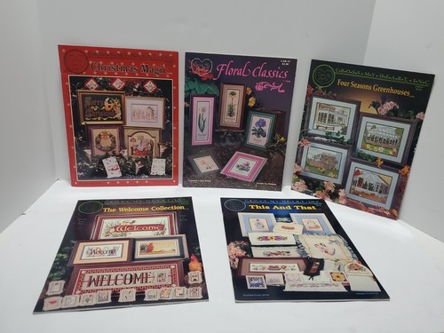 Lot of 12 Booklets, Cross My Heart Inc. Stitch Pattern Designs: Mixed Leaflets! - Picture 3 of 12