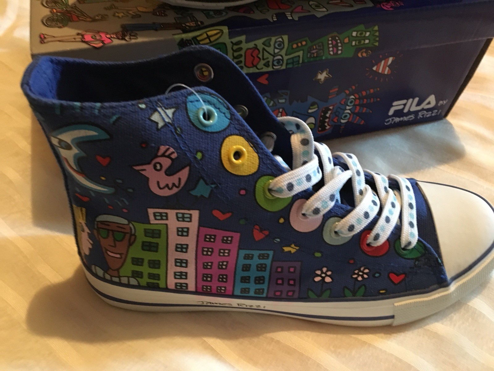 Fila Chucks James Rizzi blau 37 Fila Chucks James Rizzi blau 37
