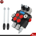 2 Spool Hydraulic Directional Control Valve 11Gpm 3600 Psi Double Acting Bspp