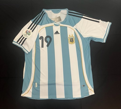 Messi #19 2006 Argentina Home Jersey Medium Soccer Football Retro M - 第 4/8 張圖片