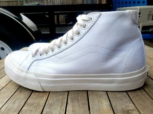 all white high top vans