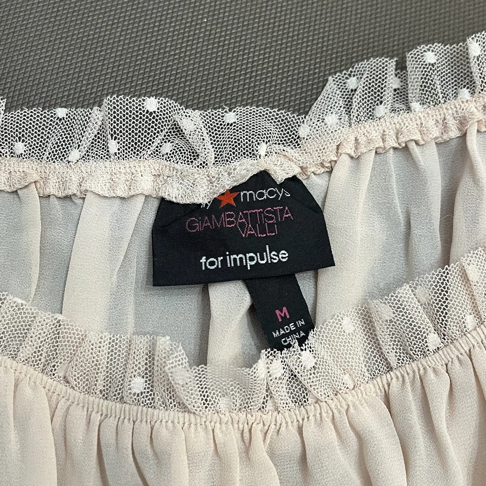 Vintage Old Navy Skirt Pleated Cotton Striped Y2K Beach Summer Coastal Sz 4 - Image 3 of 4