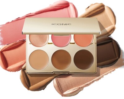 Iconic London Multi Use Cream Blush Bronze and Highlight Palette BNIB!