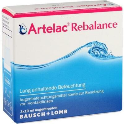 ARTELAC Rebalance Augentropfen 3X10 ml PZN 13504162-OVP leicht gedrückt