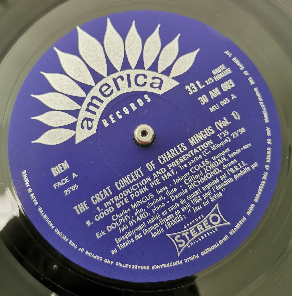 CHARLES MINGUS - the great concert - AMERICA RECORDS orig fr 3xLPs