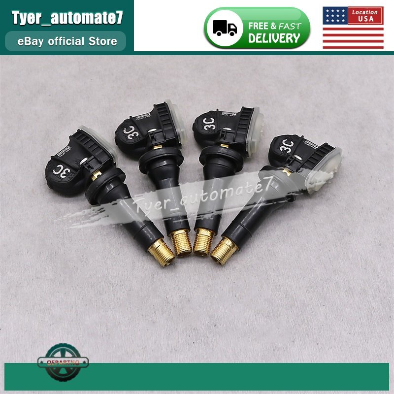 NEW 4PCs Tire Pressure Sensor TPMS for GMC Chevy Buick Cadillac SnapIn