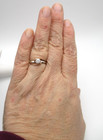 ZALES 14K White & Rose Gold .35 CTW Diamond Engagement Ring Size 6.75 [R336] — photo 5