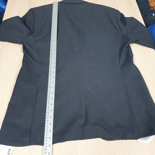 Hugo Boss Guabelo Suit Jacket Mens 44 Regular Chest Black Blazer The Keys11 - Picture 11 of 15