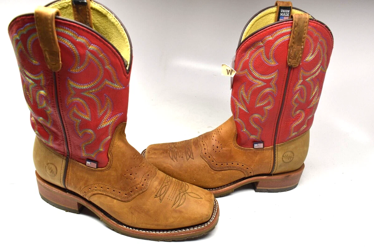 Double H Men s 10.5 2E Domestic Square Toe ICE Roper WORK BOOT