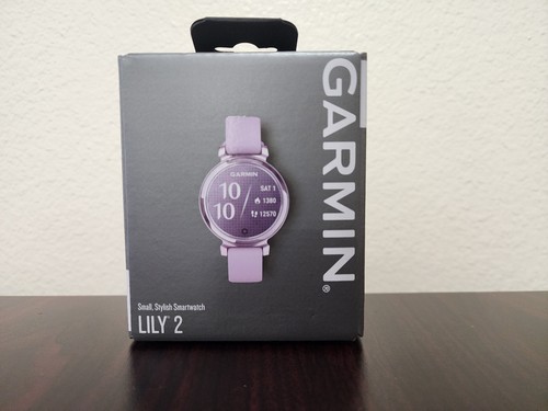 Garmin Lily 2 Watch, Metallic Lilac with Lilac Silicone Band, 010-02839-01 - Picture 2 of 11