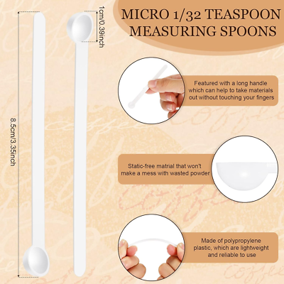 1/32 Teaspoon Micro Scoops 150 Milligram Mini Measuring