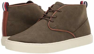 TOMMY HILFIGER Mens Morven2 CHUKKA BOOTS DARK GREEN SIZE 12M 