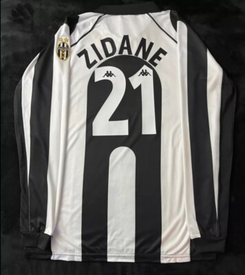 Zidane #21 1997/1998 Small Retro Jersey Italy Soccer Football