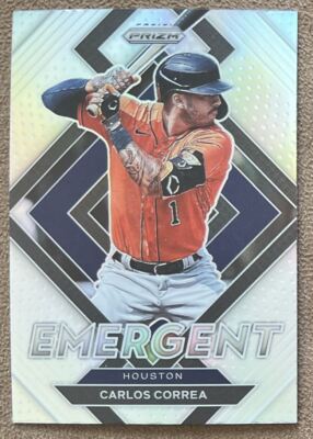 2022 Panini Prizm Emergent Silver Carlos Correa Houston Astros #E-6 Parallel