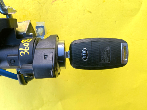 GENUINE 2014-2018 KIA FORTE STEERING IGNITION SWITCH LOCK W/KEY & IMMOBLIZER OEM - Picture 2 of 6