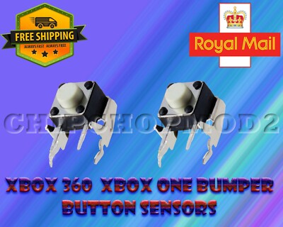 2-Pack LB RB Bumper Switch Buttons - Replacement For Xbox 360 & Xbox One Controllers