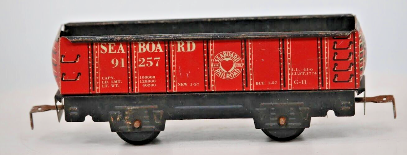 Vintage MArx O scale sea board 19257 metal train car