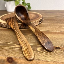 Olive Wood Spatula & Ladle for Cooking Servin...
