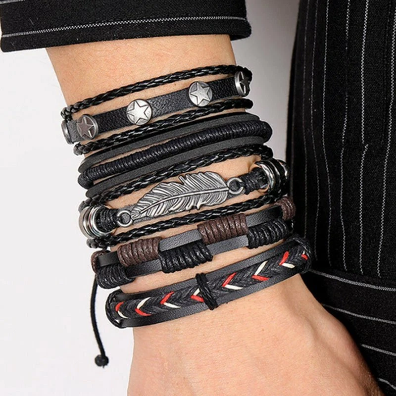 Reizteko Braided Leather Bracelets for Men Women India | Ubuy