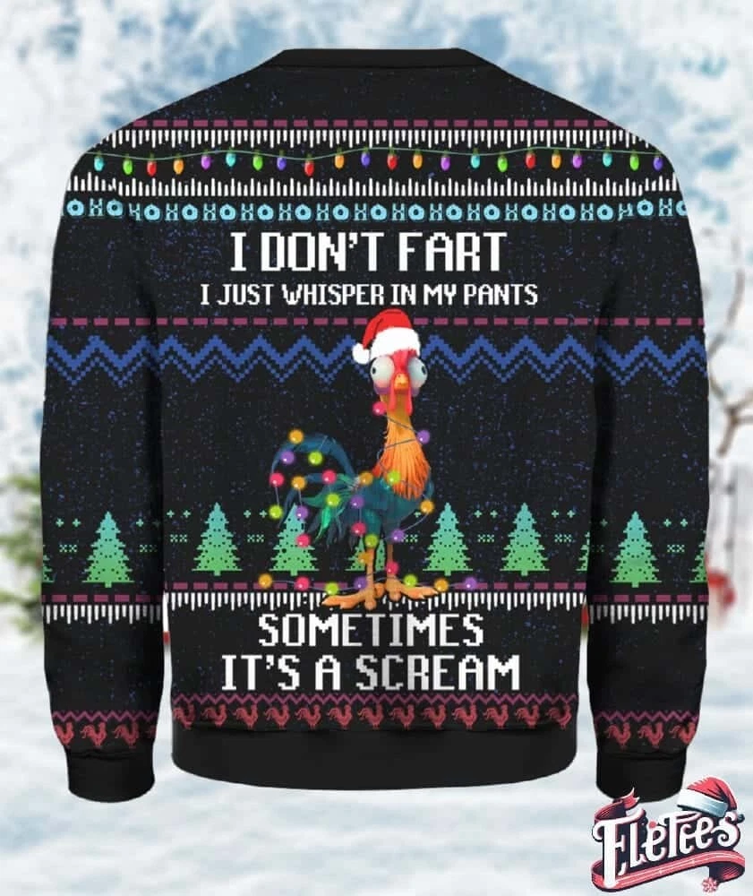 It's Scream Chicken Ugly Christmas Sweater 92JKU7D3