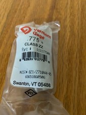 Vermont Gage - .775 Class ZZ Pin Gage - Qty.1 - Brand New 