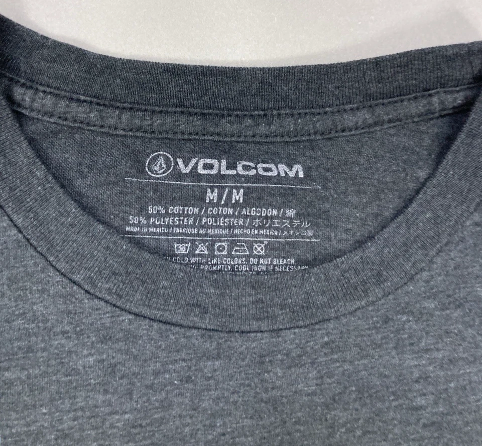 Volcom Florida Enjoy Graphic T-shirt Men Medium Gray Short Sleeve - Image 4 of 4