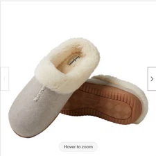 Dearfoams Women's Slippers  Memory Foam (Oatmeal Heather, S 5/6) NWOB