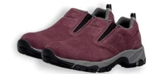 Hi-Tec Women's Altitude Moc Hiking Shoes Plum Leather Slip-On Size 6 Trail
