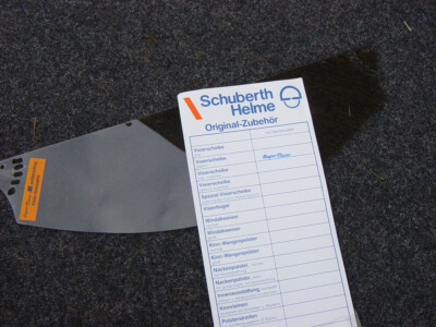 Visor Helmet Visor Old Stock Schubert Super Visor 86-91 Tinted VI031 20-015301