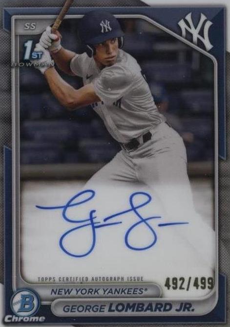 2024 Bowman - Chrome Prospect Autographs George Lombard Jr. #CPA