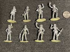 Vintage Hong Kong Space Men Astronauts Space Exploration 8 figures silver