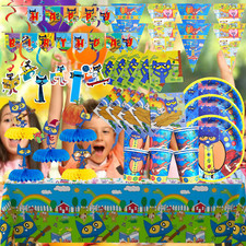 Pete The Cat balloon cupcake topper birthday party decoration theme supplies